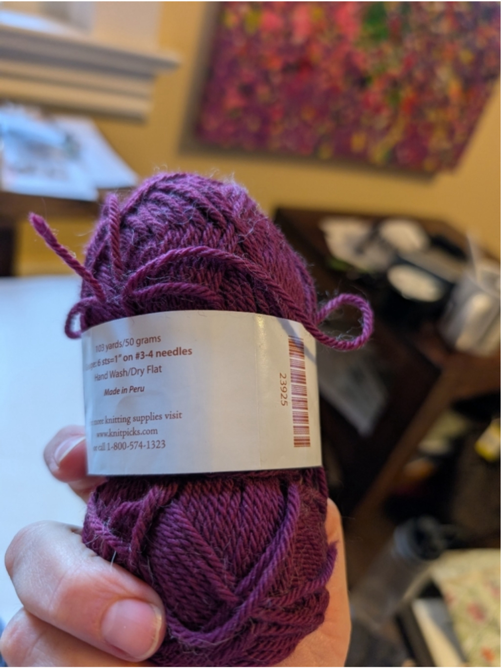 Around The World Assorted Wool Yarn Bundle - Greens, Gray, Plum, Variegated - Picture 5 of 9